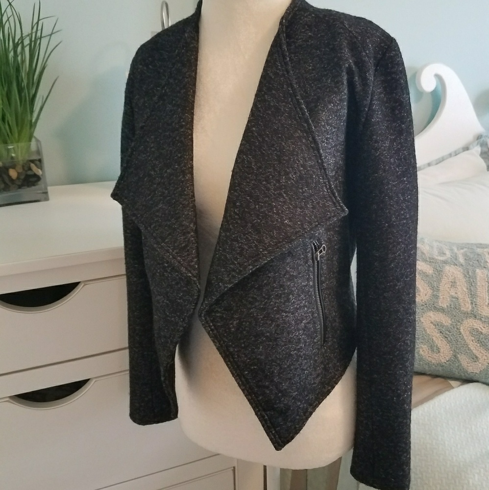 SOLD - Club Monaco marled moto style jacket - Picture 2 of 8